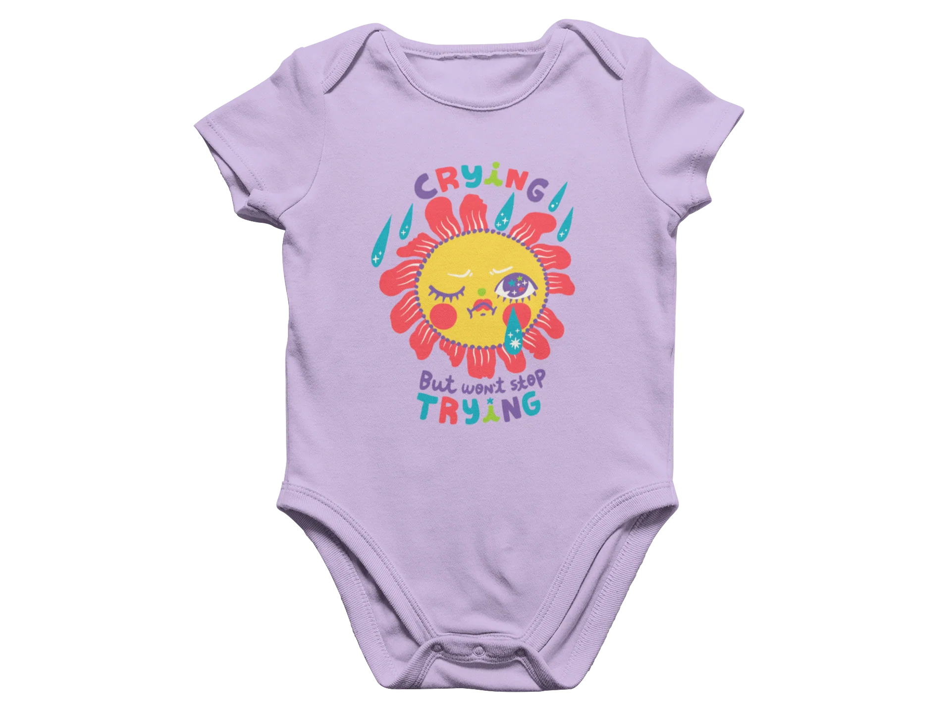 Crying But Won't Stop Trying - Baby Onesie - Image 4
