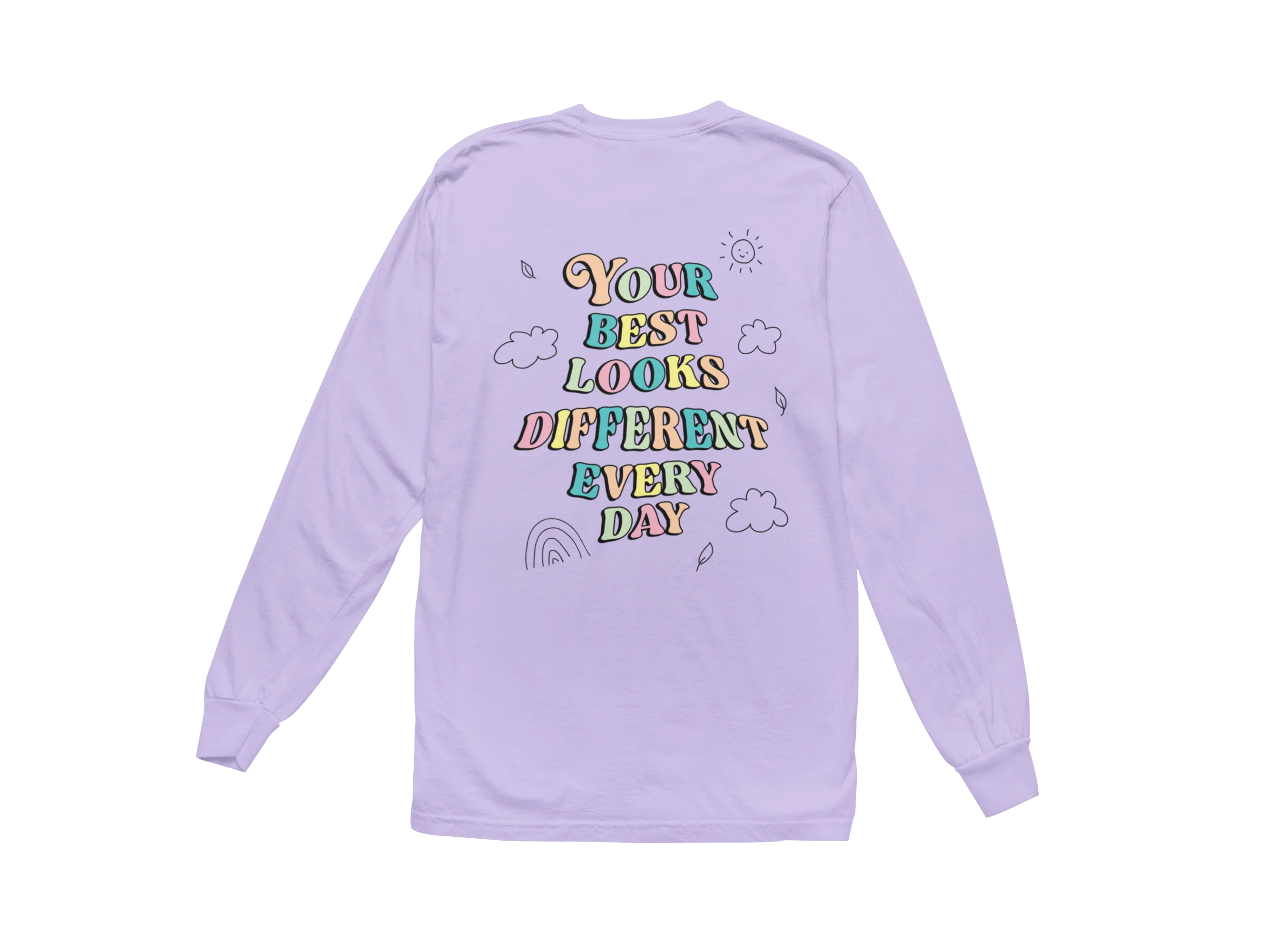 Doing My Best; Your Best Looks Different Every Day - Long Sleeve Tee - Image 2