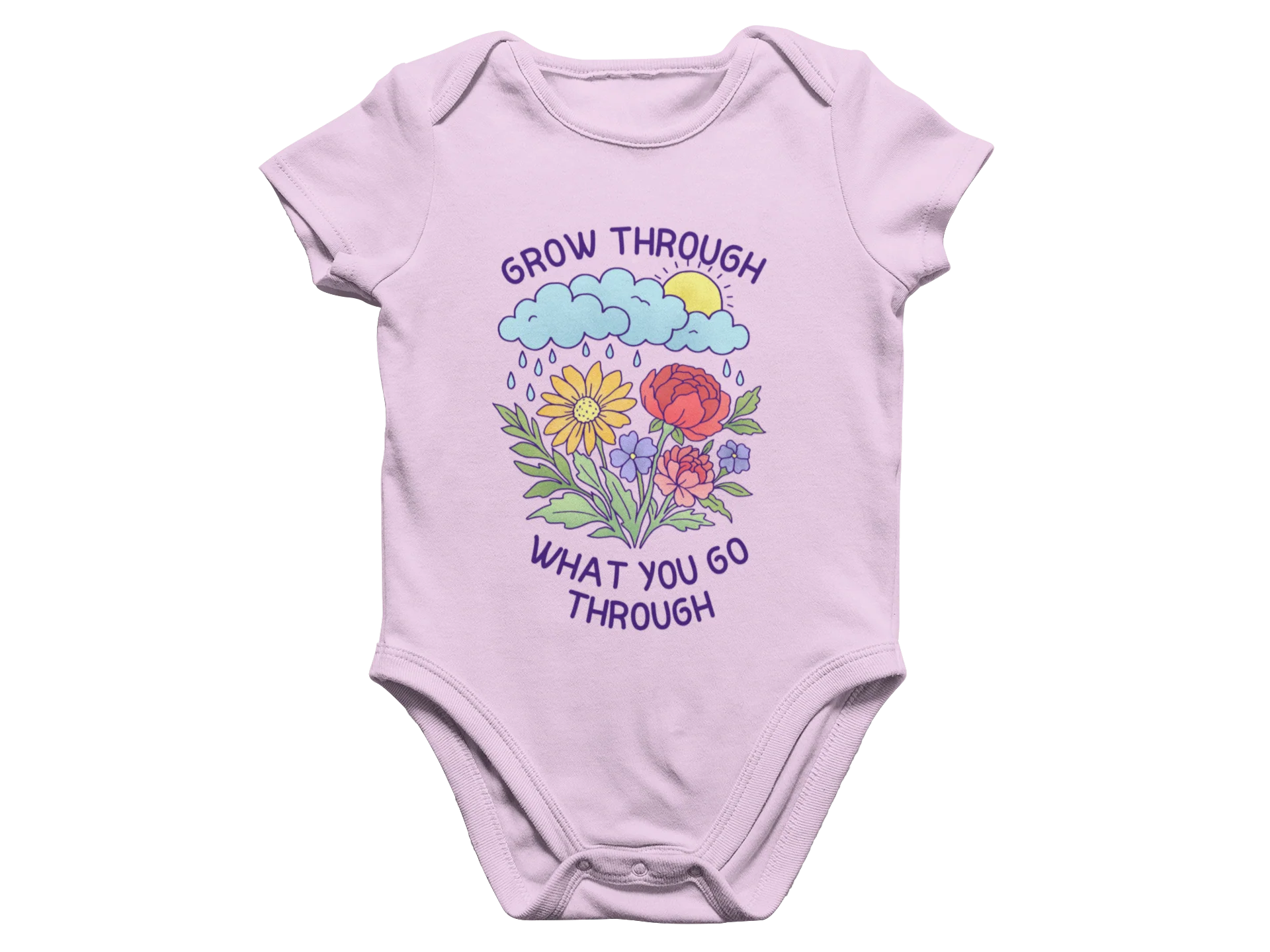 Grow Through What You Go Through - Baby Onesie - Image 4