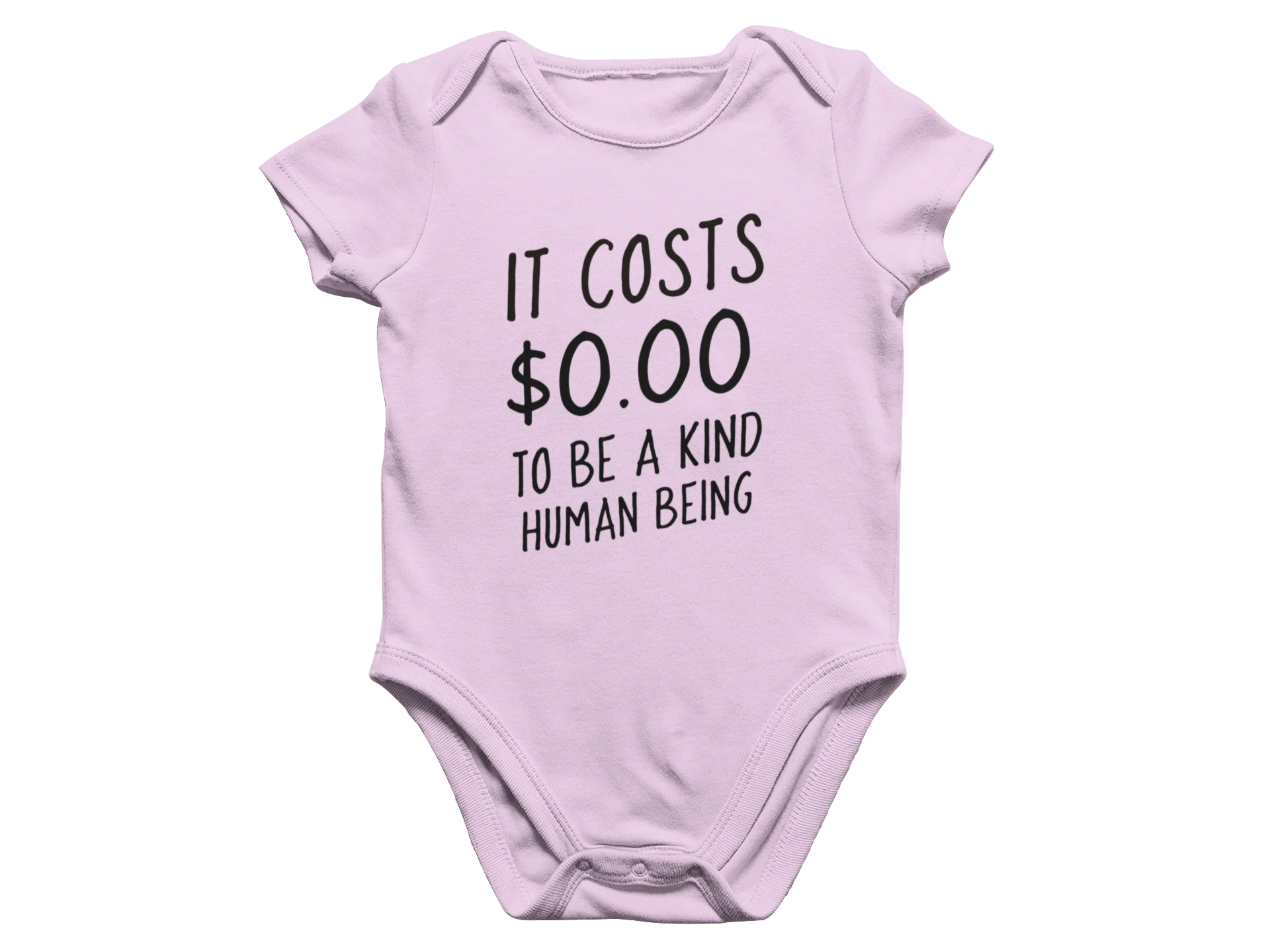 It Costs $0.00 To Be A Kind Human Being - Baby Onesie - Image 4