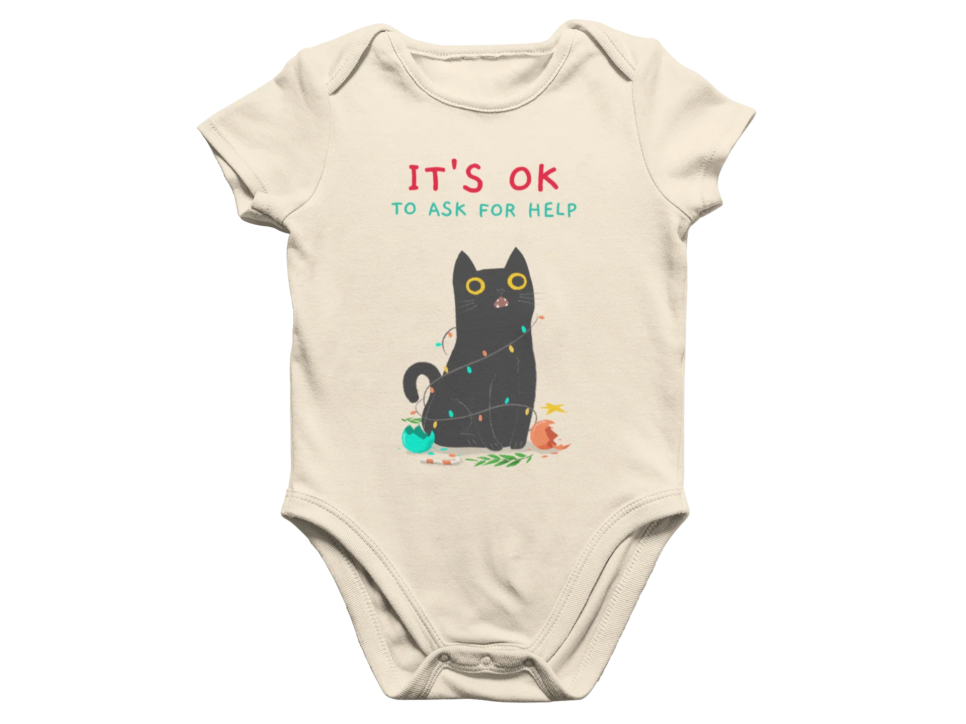 It's OK To Ask For Help - Baby Onesie - Image 3