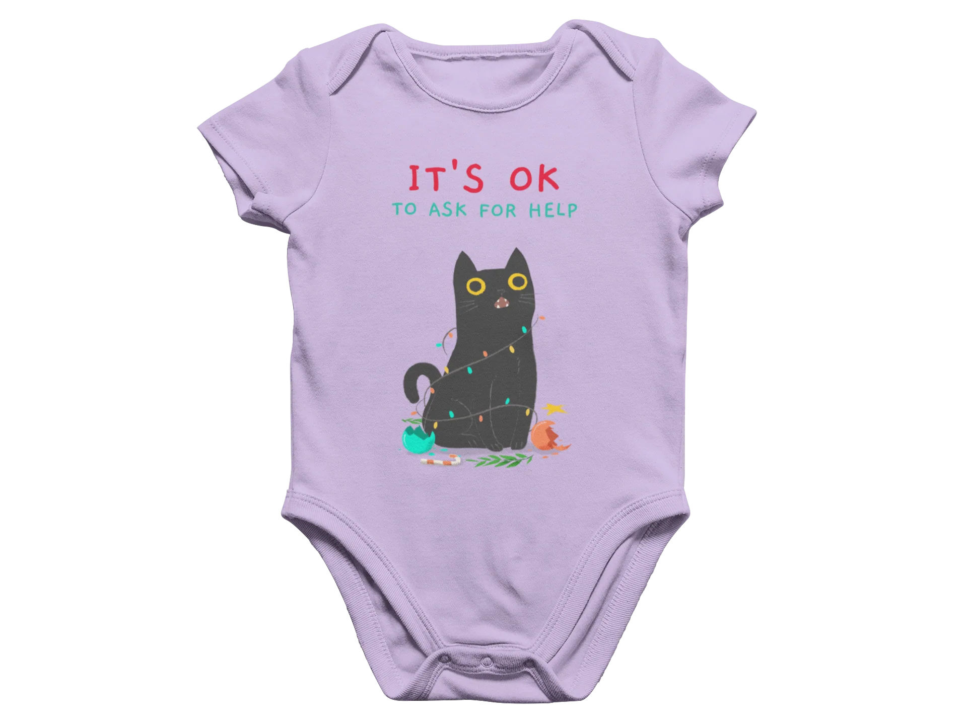 It's OK To Ask For Help - Baby Onesie - Image 4