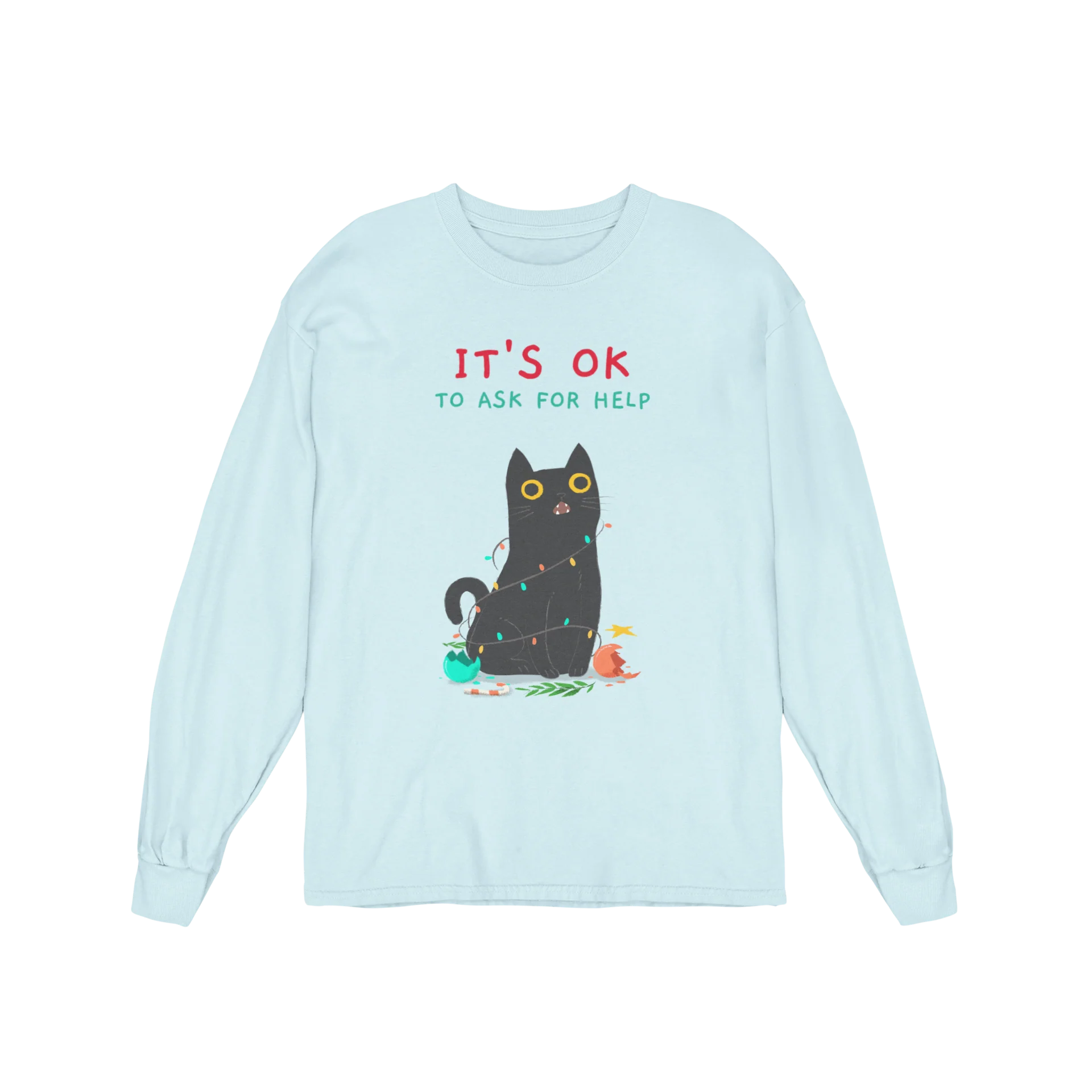 It's OK To Ask For Help - Long Sleeve Tee - Image 5