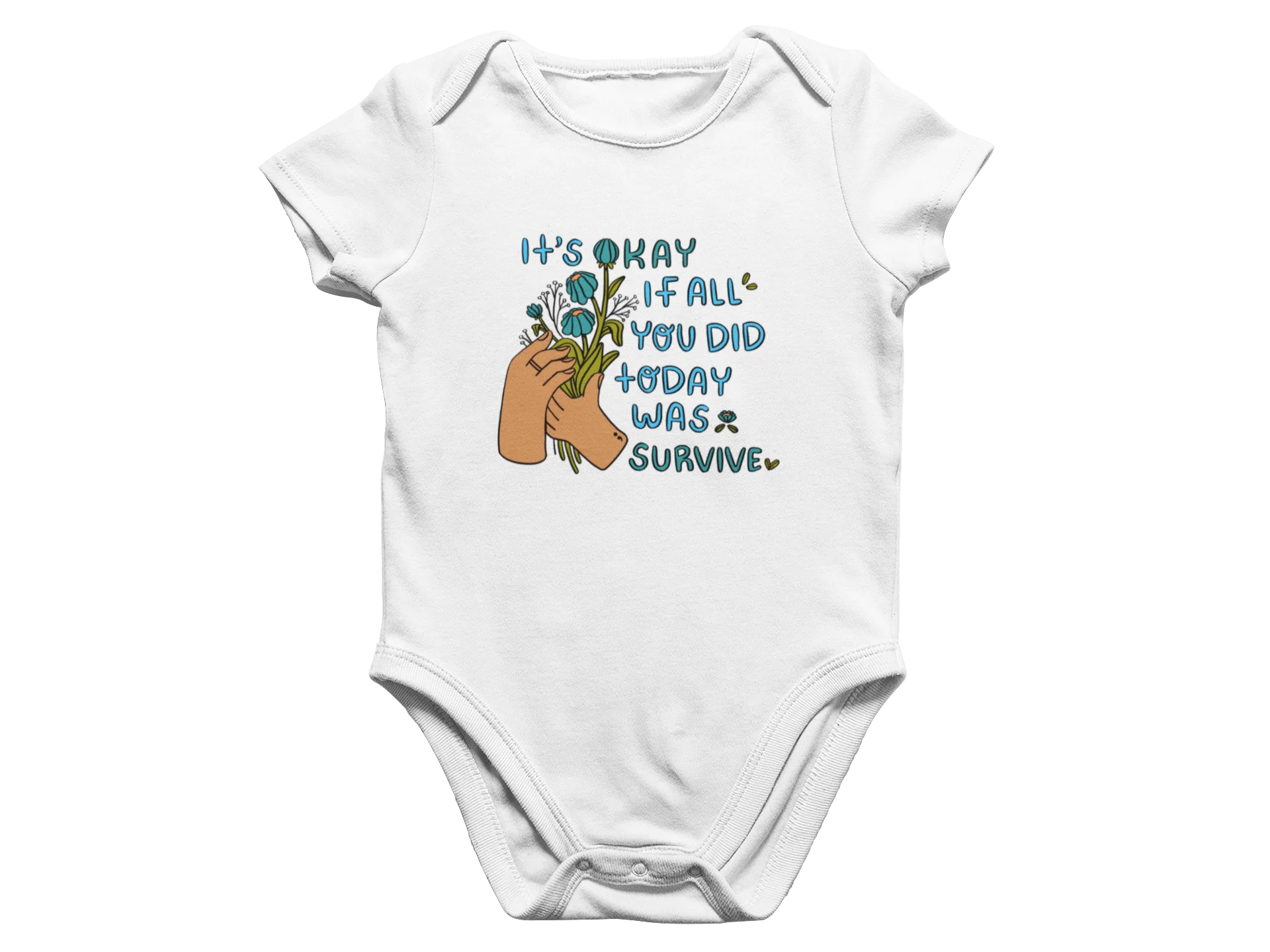 It's Okay If All You Did Today Was Survive - Baby Onesie - Image 2