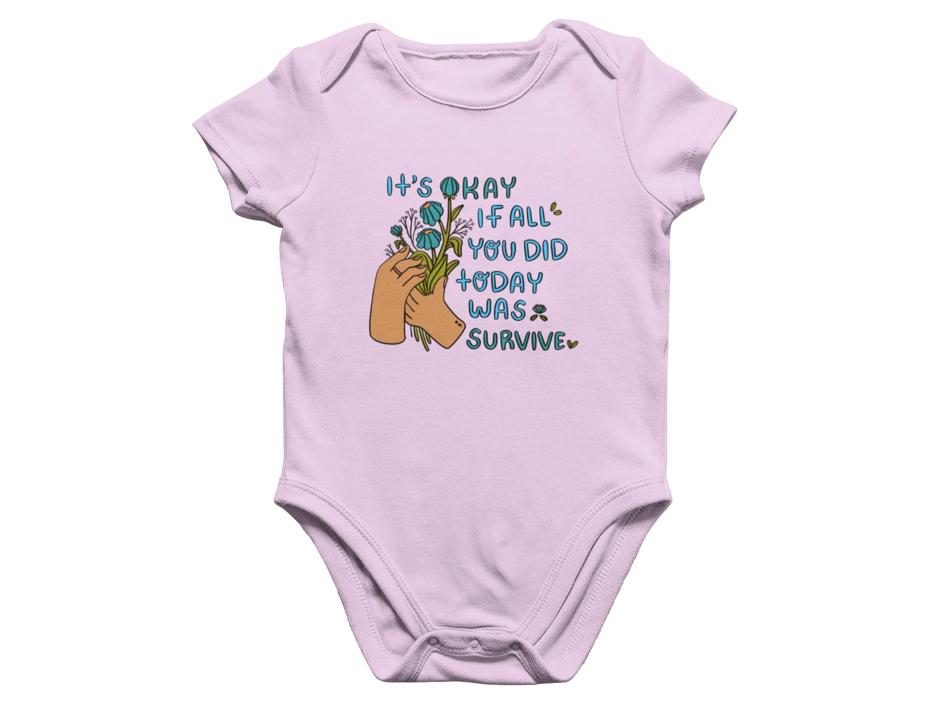 It's Okay If All You Did Today Was Survive - Baby Onesie - Image 4