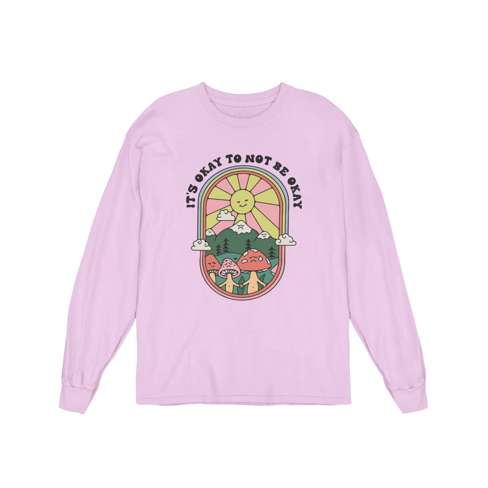 It's Okay To Not Be Okay - Long Sleeve Tee - Image 4