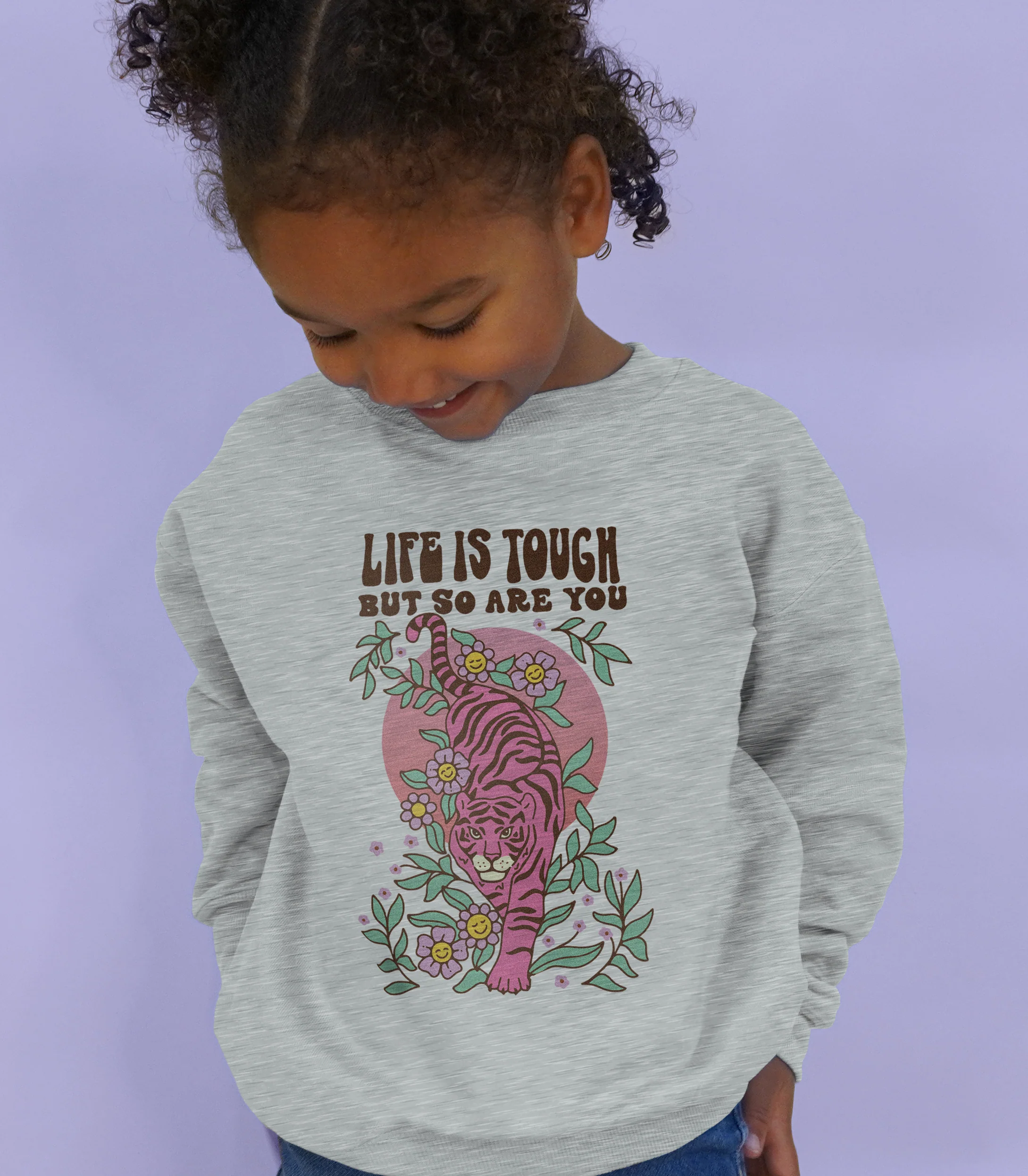 Life Is Tough But So Are You - Kids' Sweatshirt - Image 3