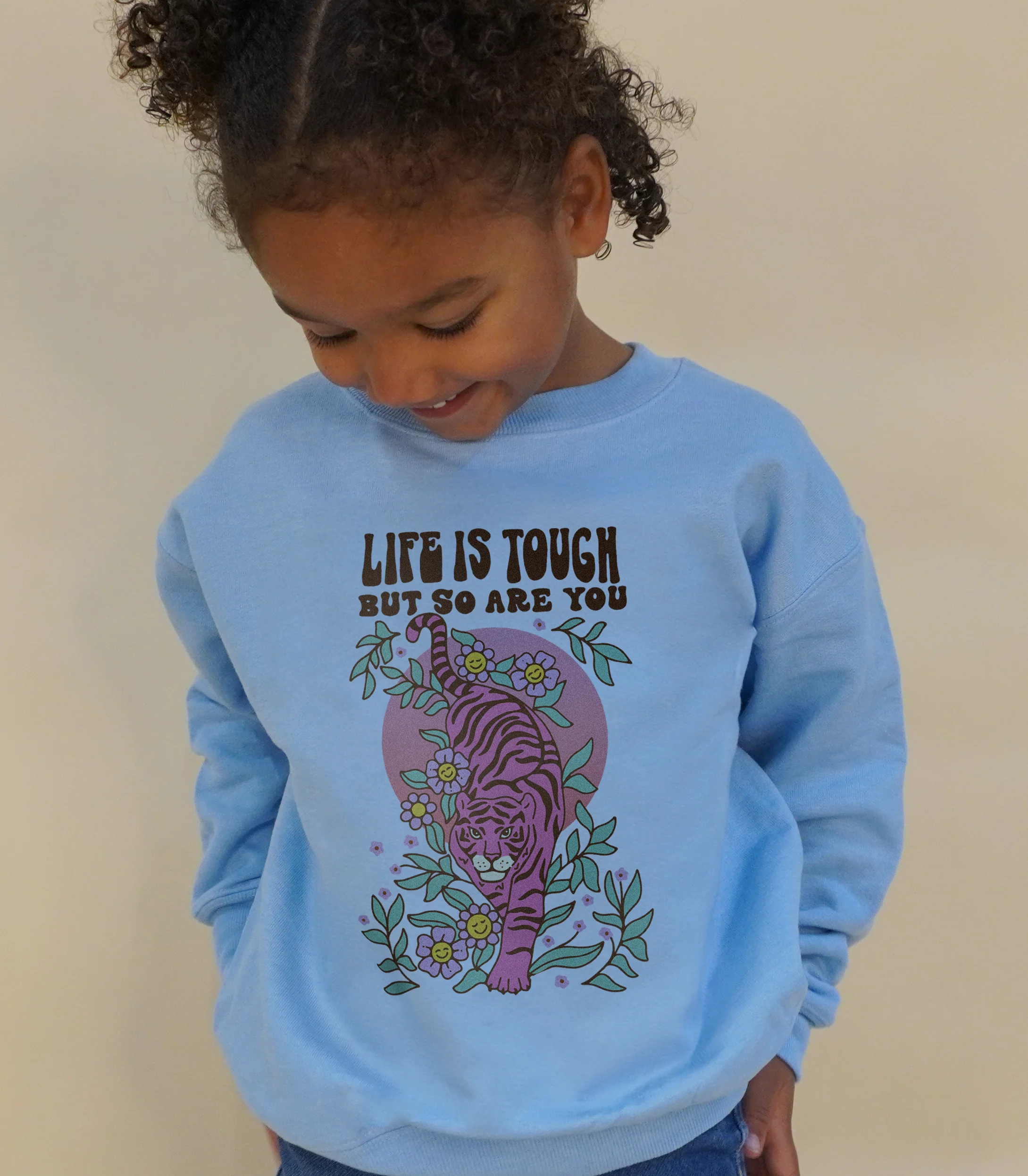 Life Is Tough But So Are You - Kids' Sweatshirt - Image 5