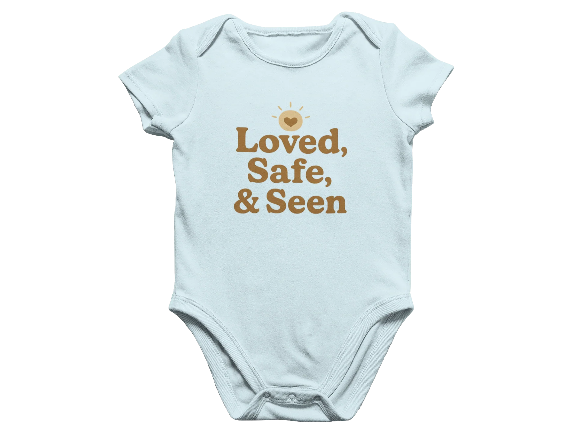 Loved, Safe, & Seen - Baby Onesie - Image 2