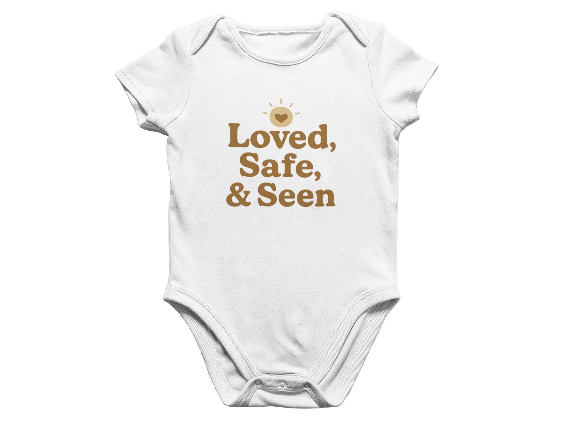 Loved, Safe, & Seen - Baby Onesie - Image 5