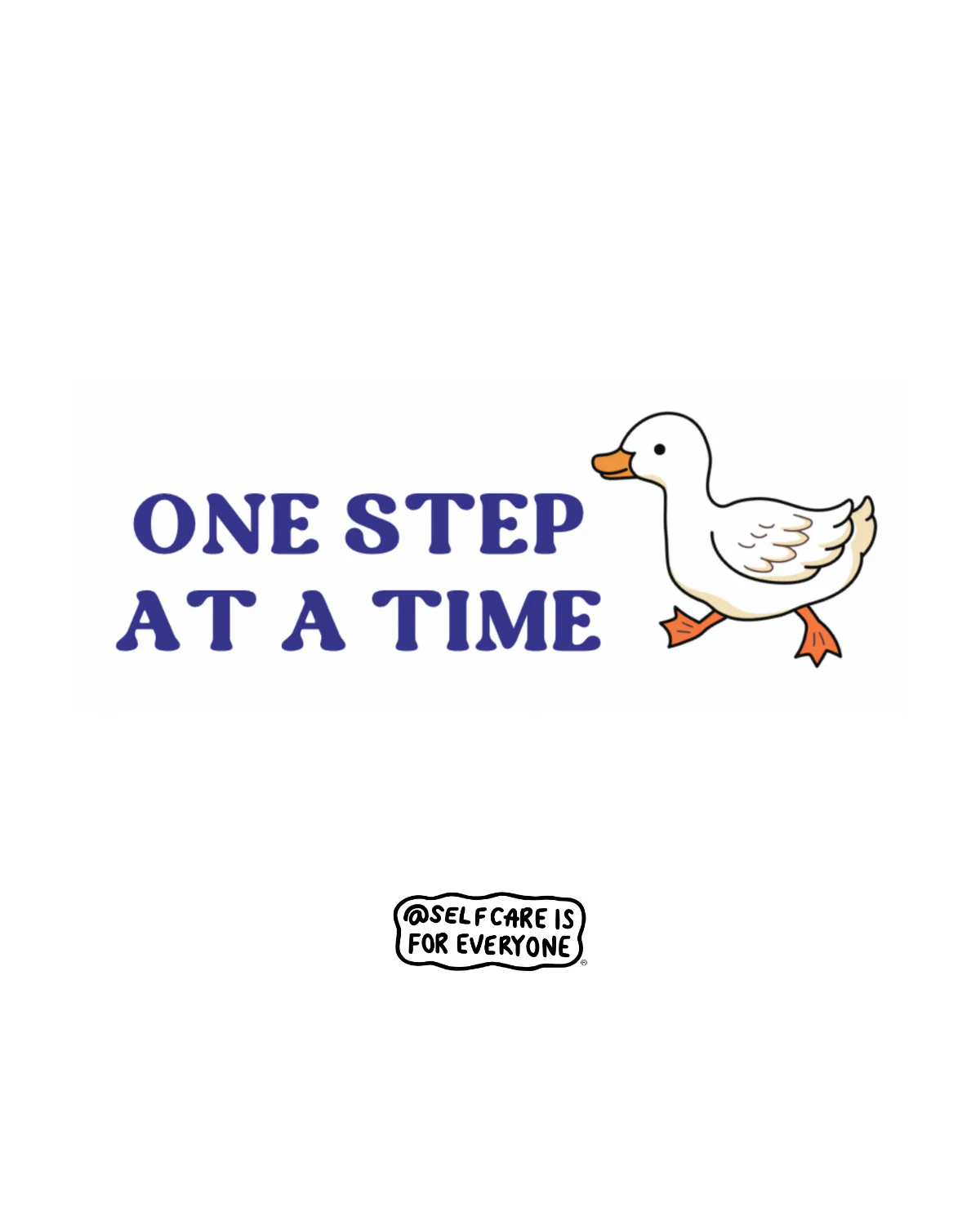 One Step At A Time (Duck) - T-Shirt - Image 2