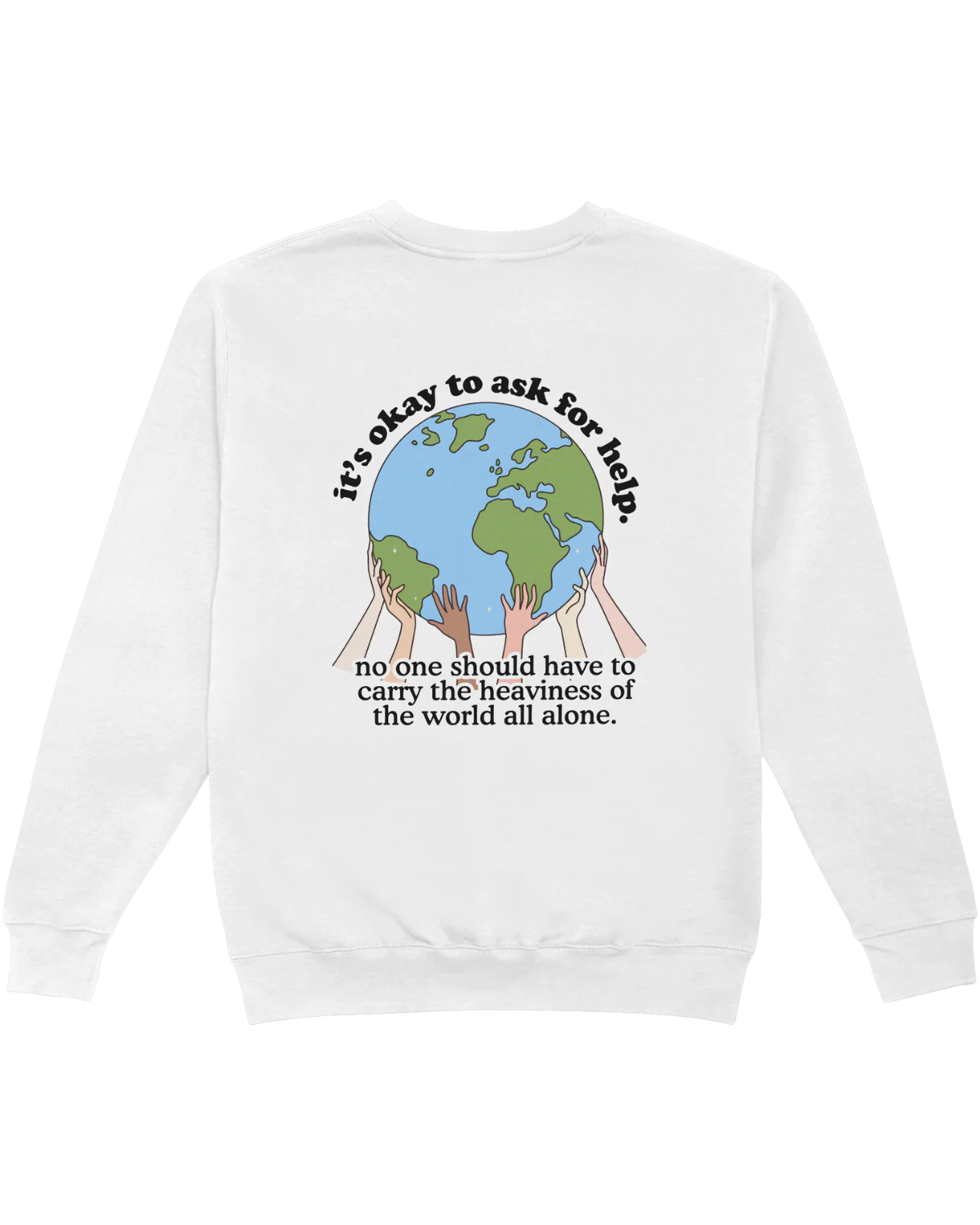 Please Stay; It's Okay To Ask For Help - Sweatshirt - Image 2