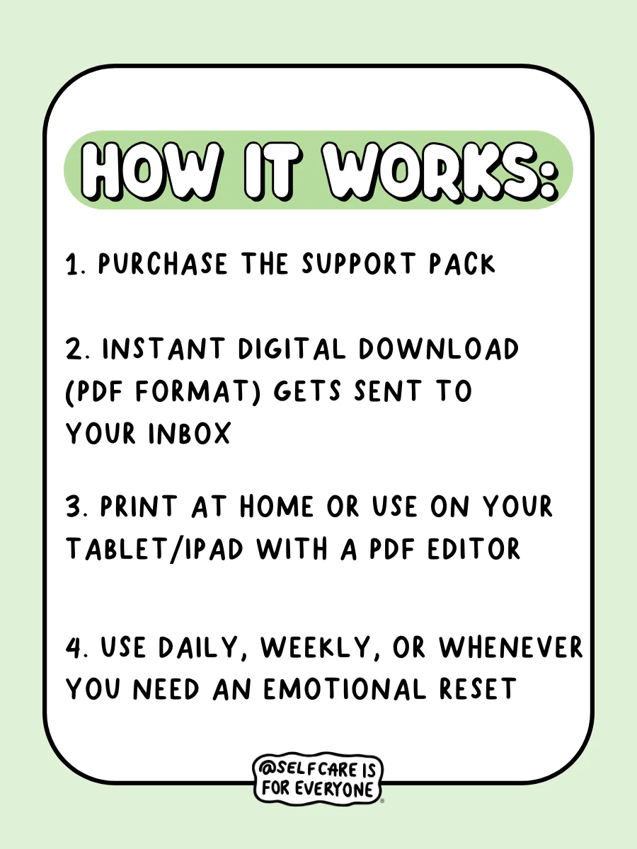 The Complete Self-Care Printable Bundle (All 3 Printable PDF's) - 100+ Pages of Tools, Guidance & Creative Support - Image 14