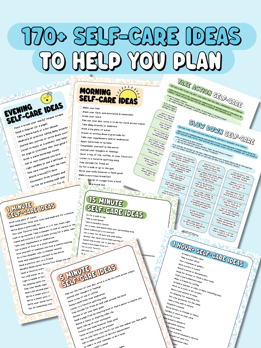 The Complete Self-Care Printable Bundle (All 3 Printable PDF's) - 100+ Pages of Tools, Guidance & Creative Support - Image 5
