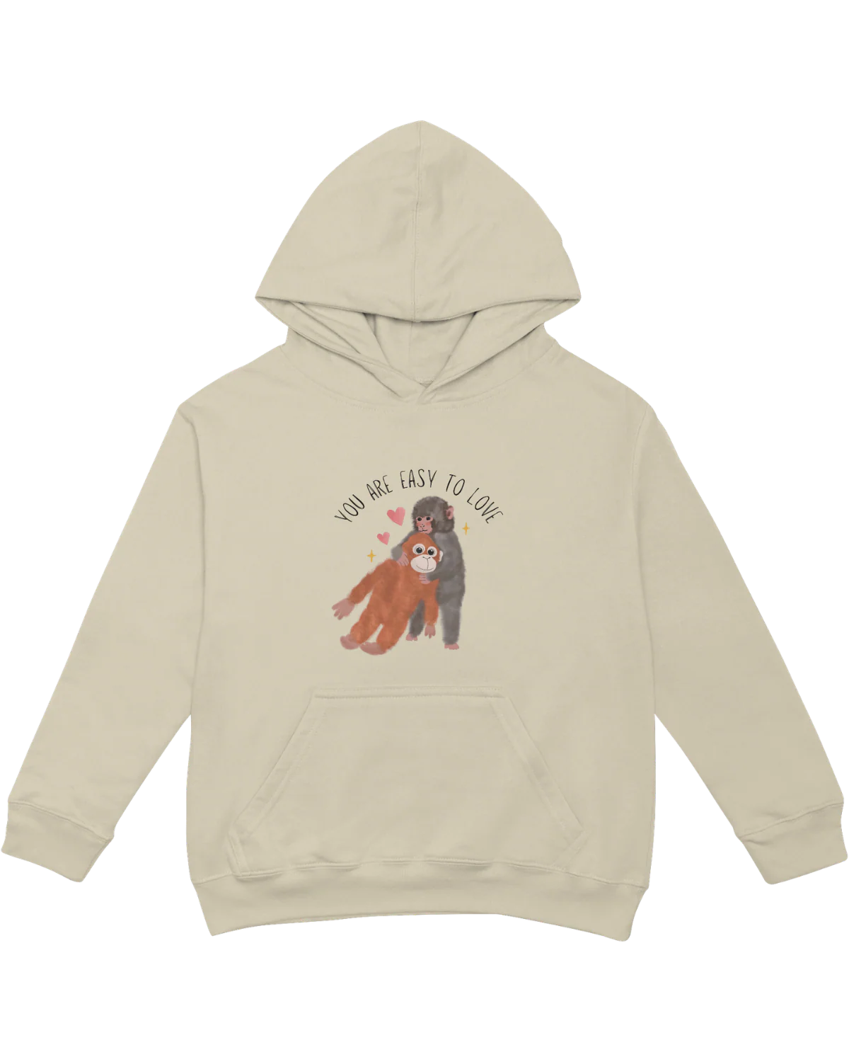 You Are Easy To Love (Punch, the Baby Macaque Monkey) - Hoodie - Image 6