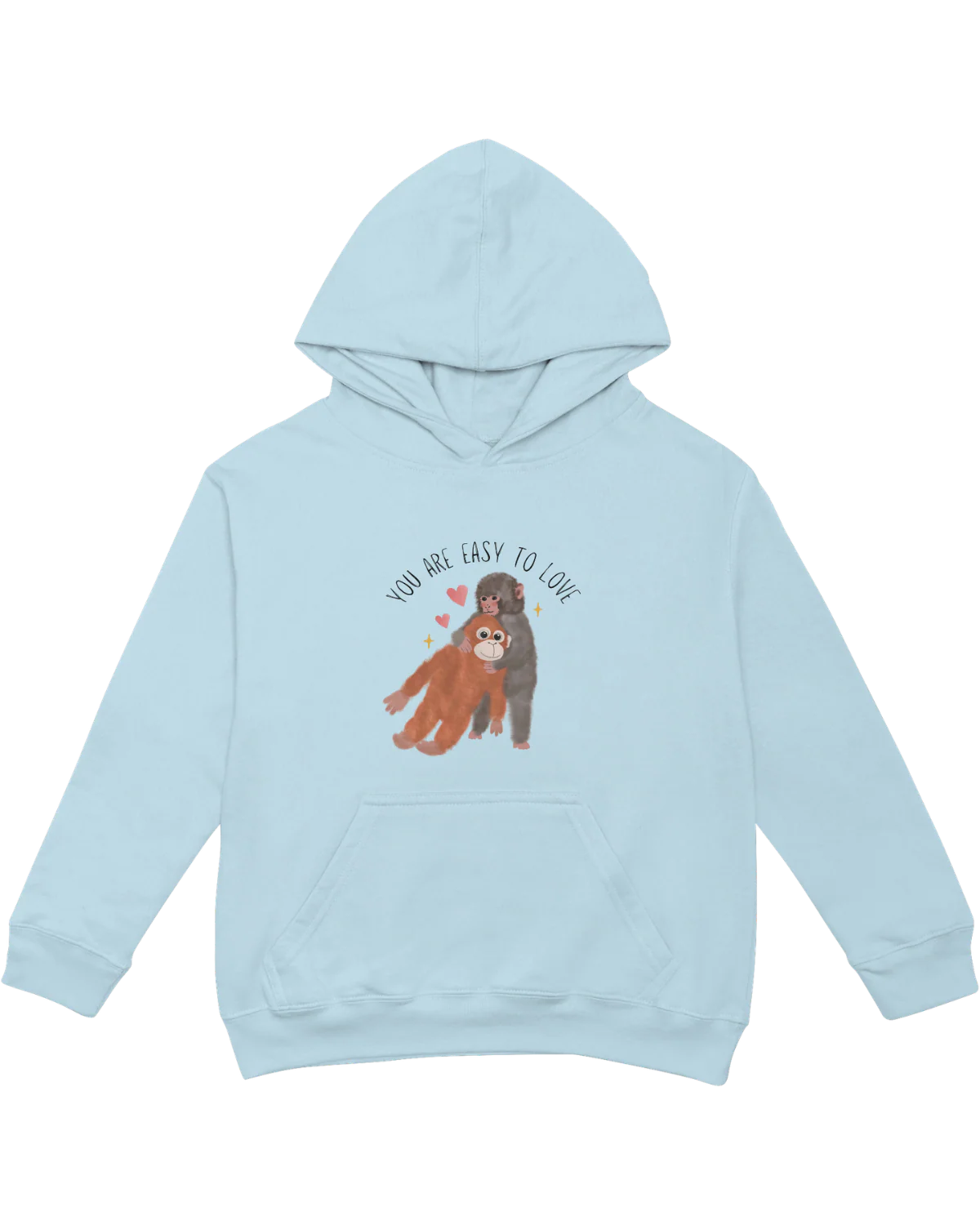 You Are Easy To Love (Punch, the Baby Macaque Monkey) - Hoodie - Image 8