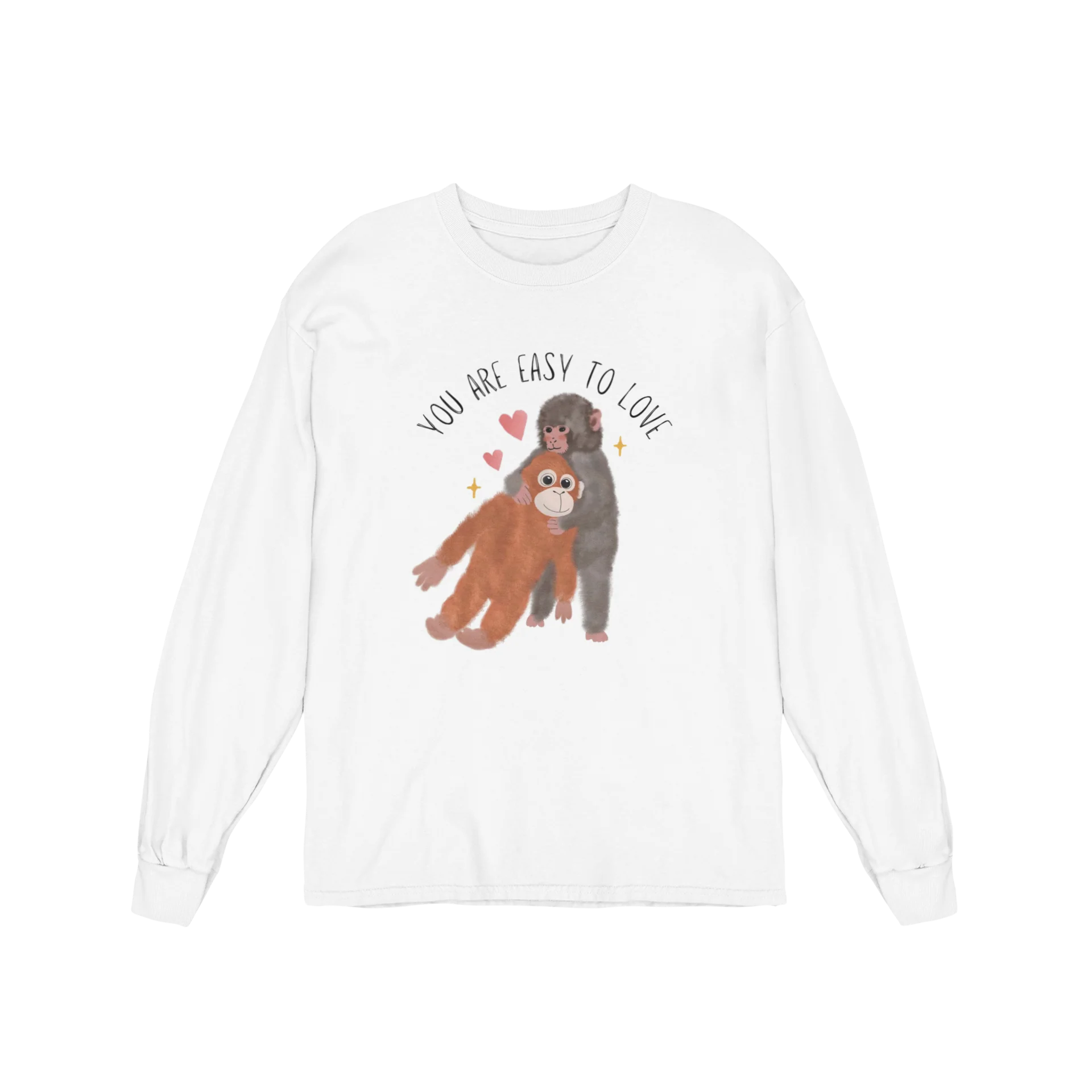 You Are Easy To Love (Punch The Monkey) - Long Sleeve Tee - Image 2
