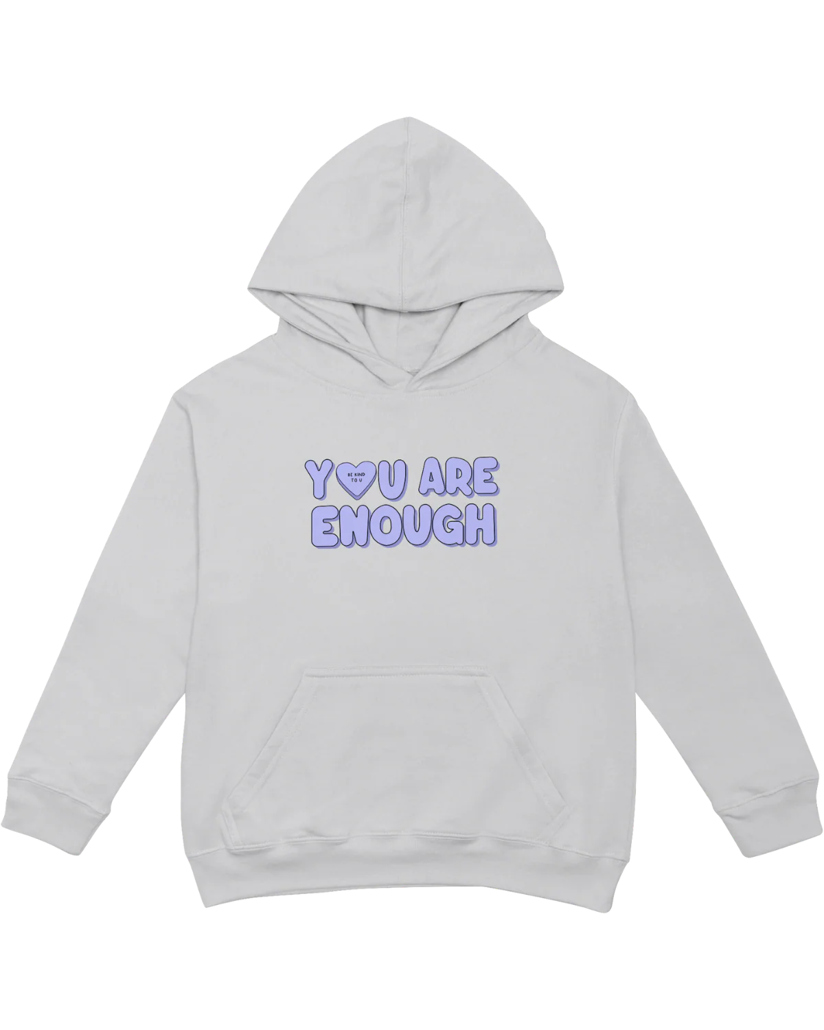 You Are Enough + Candy Hearts (Purple 💜) - Hoodie - Image 13