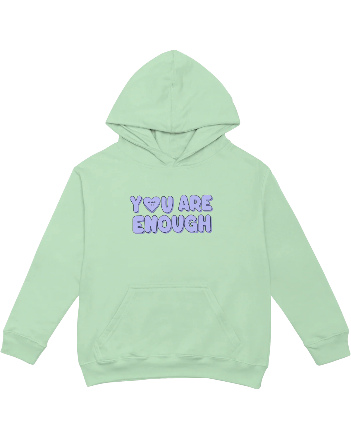 You Are Enough + Candy Hearts (Purple 💜) - Hoodie - Image 7