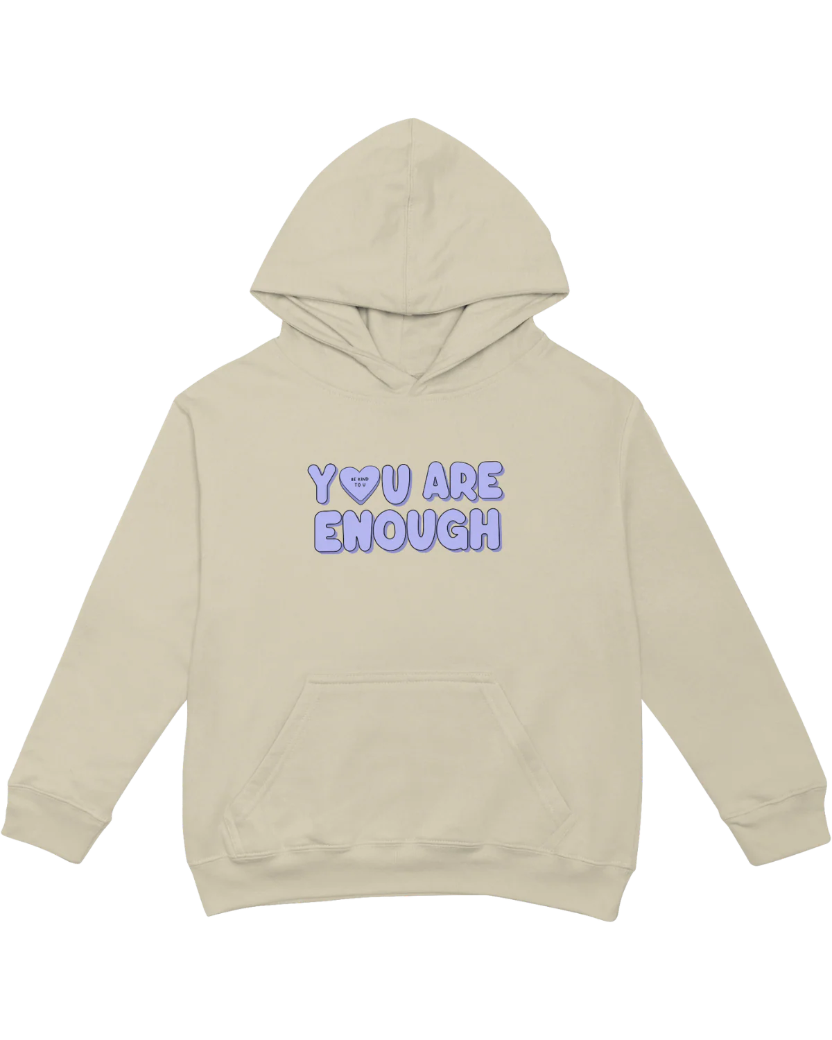 You Are Enough + Candy Hearts (Purple 💜) - Hoodie - Image 9
