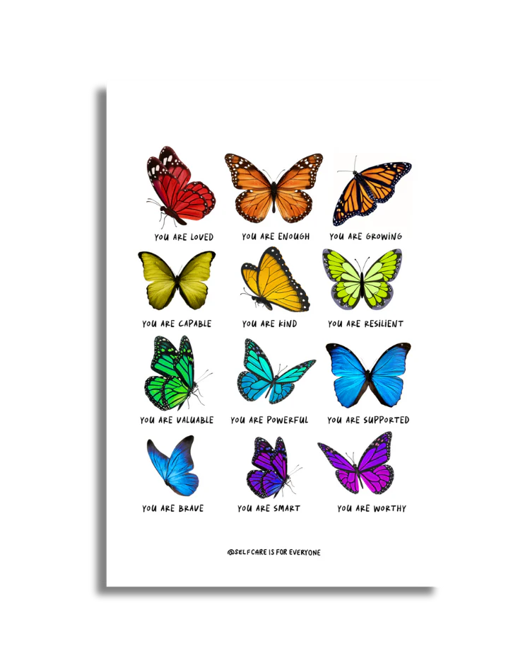 You Are Enough, You Are Loved Affirmations - Poster