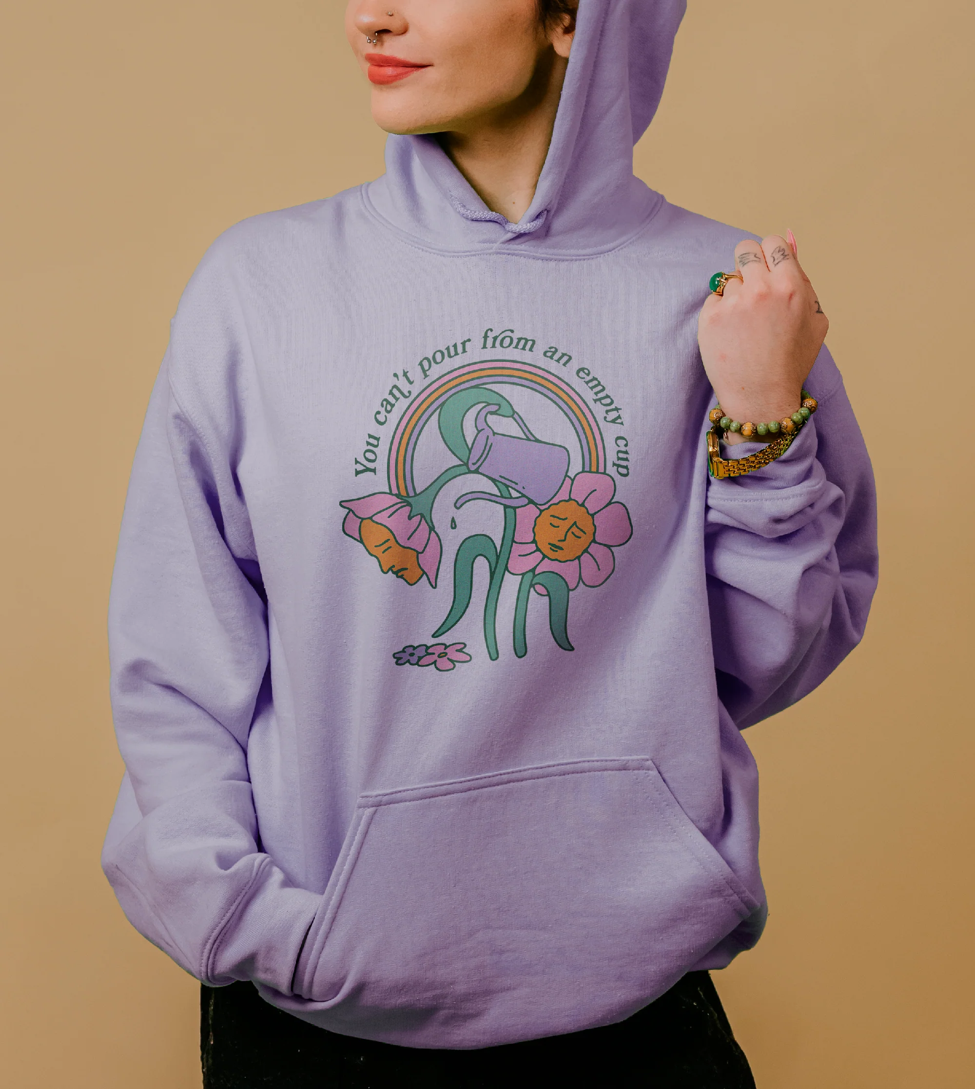 You Can't Pour From An Empty Cup - Hoodie - Image 2