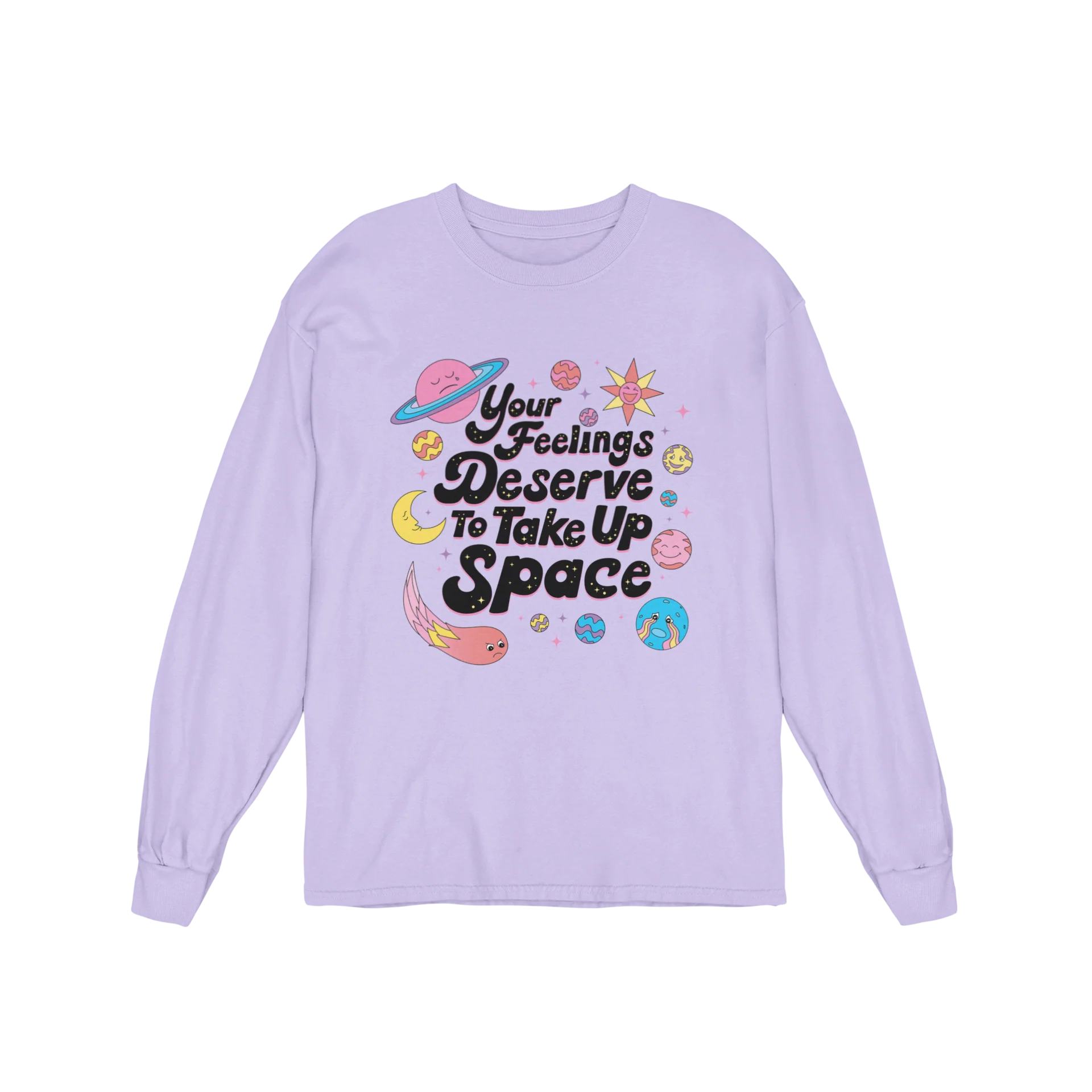 Your Feelings Deserve To Take Up Space - Long Sleeve Tee - Image 5